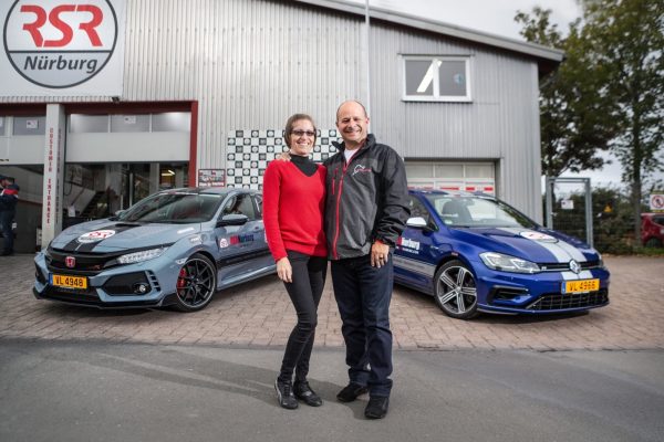 couple with rented cars at RSR Nurburg. Ivy shares what it's like to drive the Nurburgring
