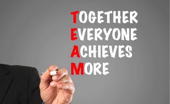 team - together everyone acheives more image