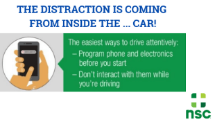 distraction inside the car