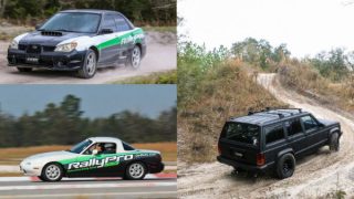 RallyPro performance driving school in Florida offering Rally School, Road Racing Classes, Off-Roading, and Teen Safety